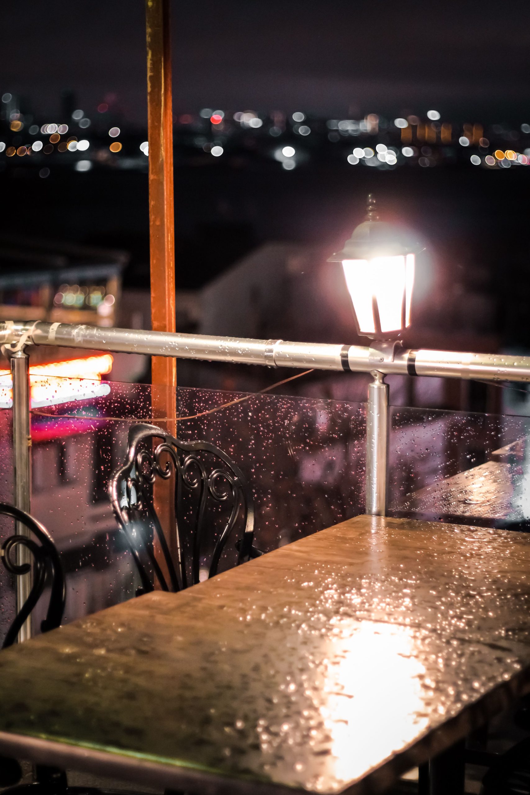 Terrasse protection pluie couverture